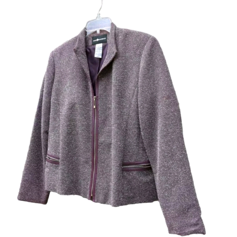 Sag Harbor Vintage Multicolor Tweed Style Blazer Women’s Jacket Size 8